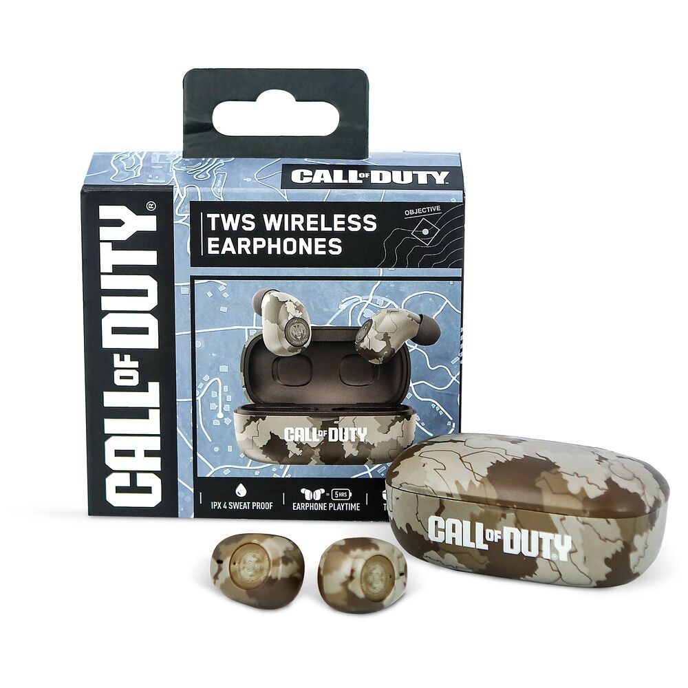 Auriculares inalámbricos TWS Call of Duty con diseño de camuflaje - 10