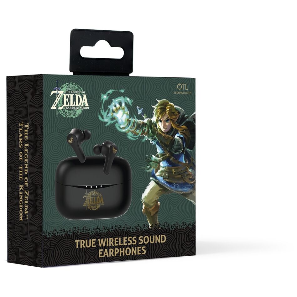 Auriculares inalámbricos negros The Legend of Zelda con estuche de carga - 6