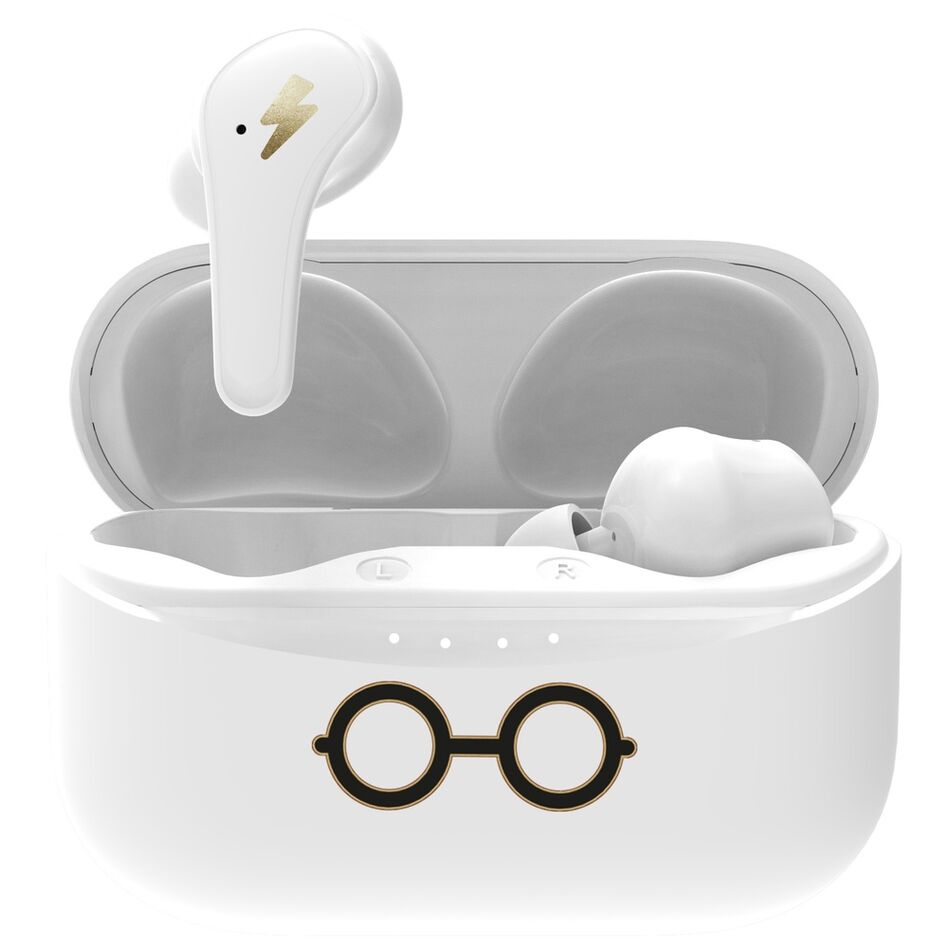 Auriculares inalámbricos TWS Harry Potter blancos con estuche