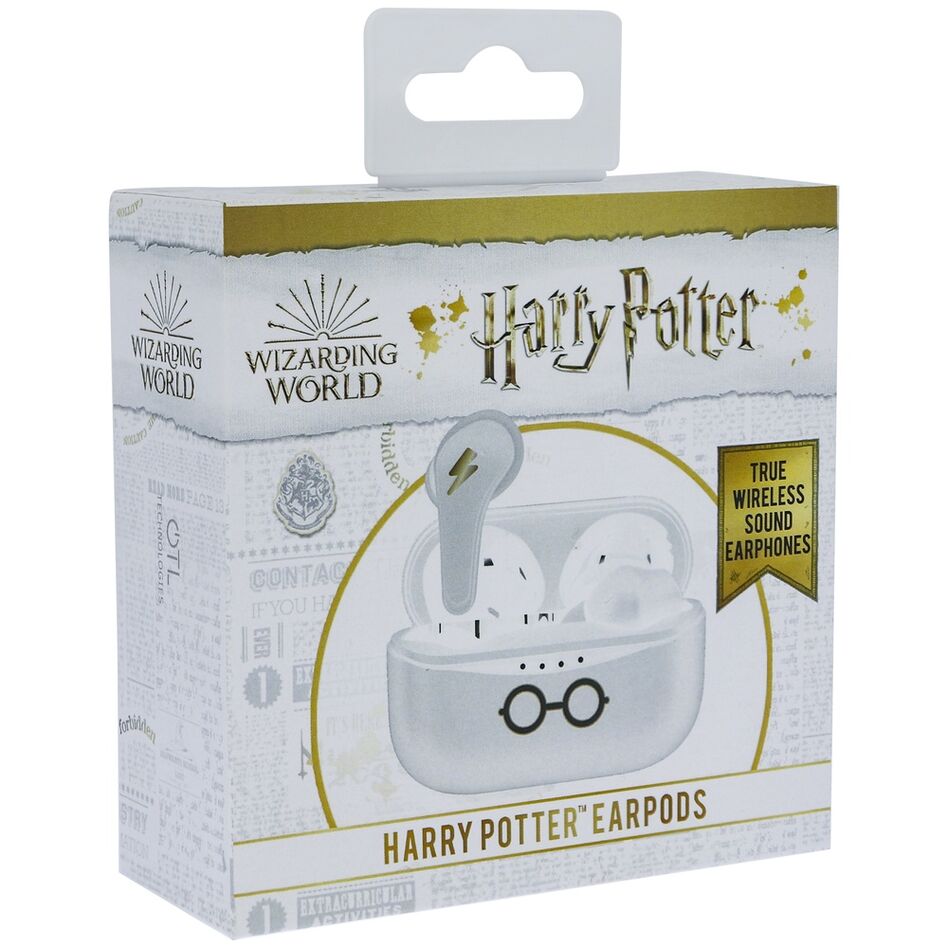 Auriculares inalámbricos TWS Harry Potter blancos con estuche - 10
