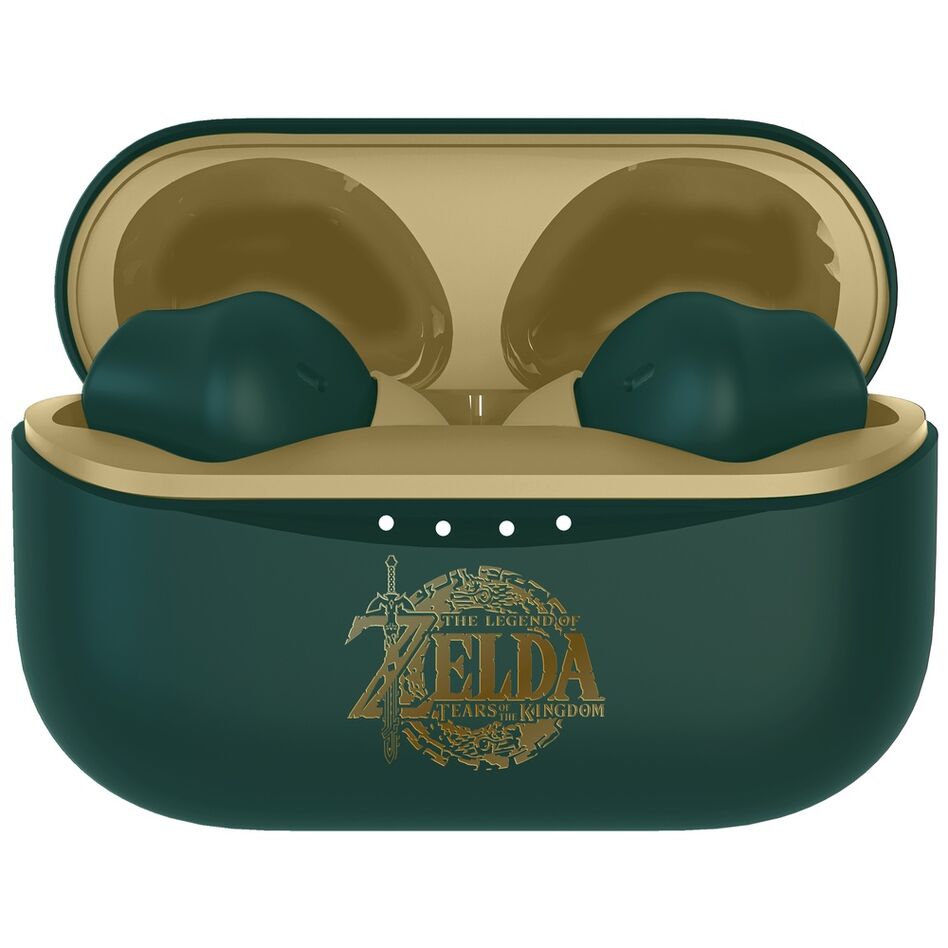 Auriculares inalámbricos The Legend of Zelda verdes con estuche - 2