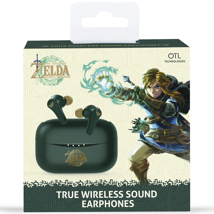 Auriculares inalámbricos The Legend of Zelda verdes con estuche - 5