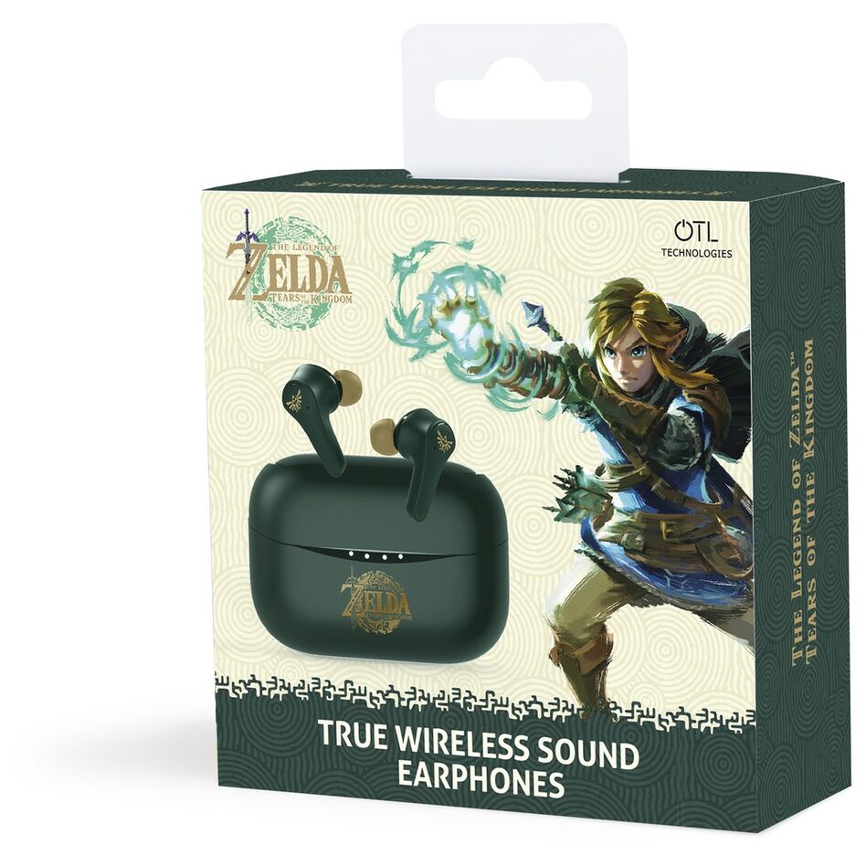 Auriculares inalámbricos The Legend of Zelda verdes con estuche - 6