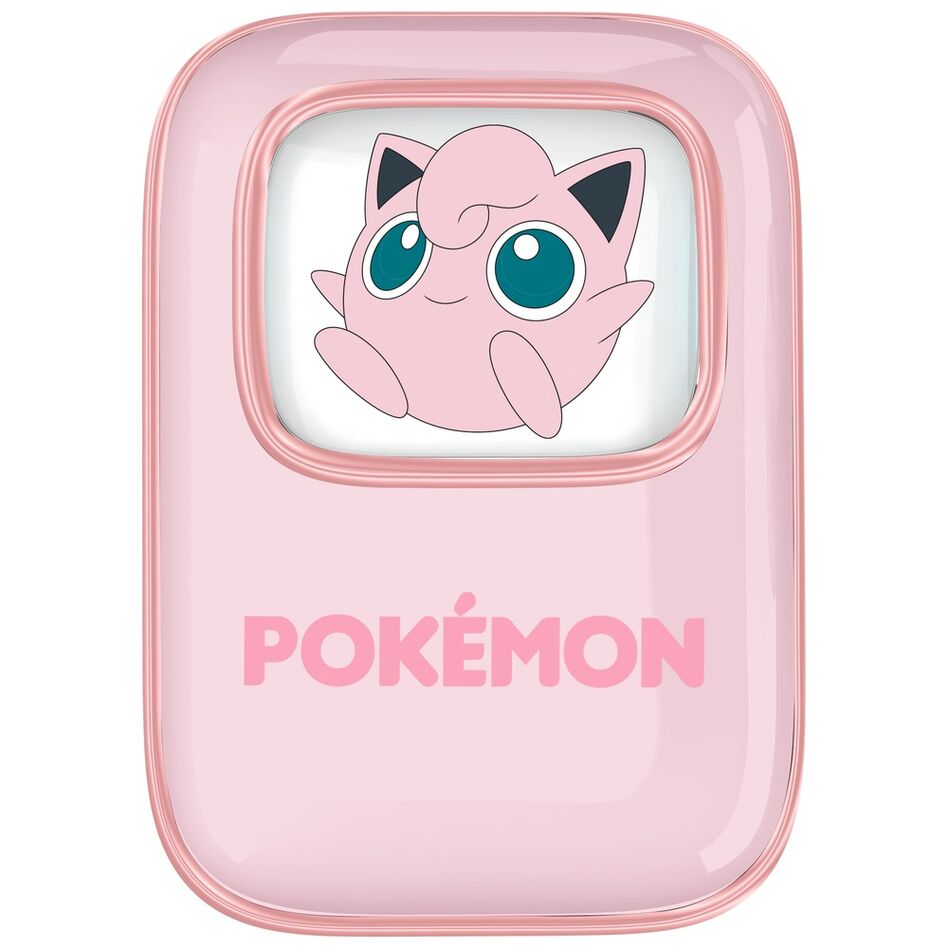 Auriculares inalámbricos TWS rosas de Jigglypuff Pokémon con estuche deslizante - 2