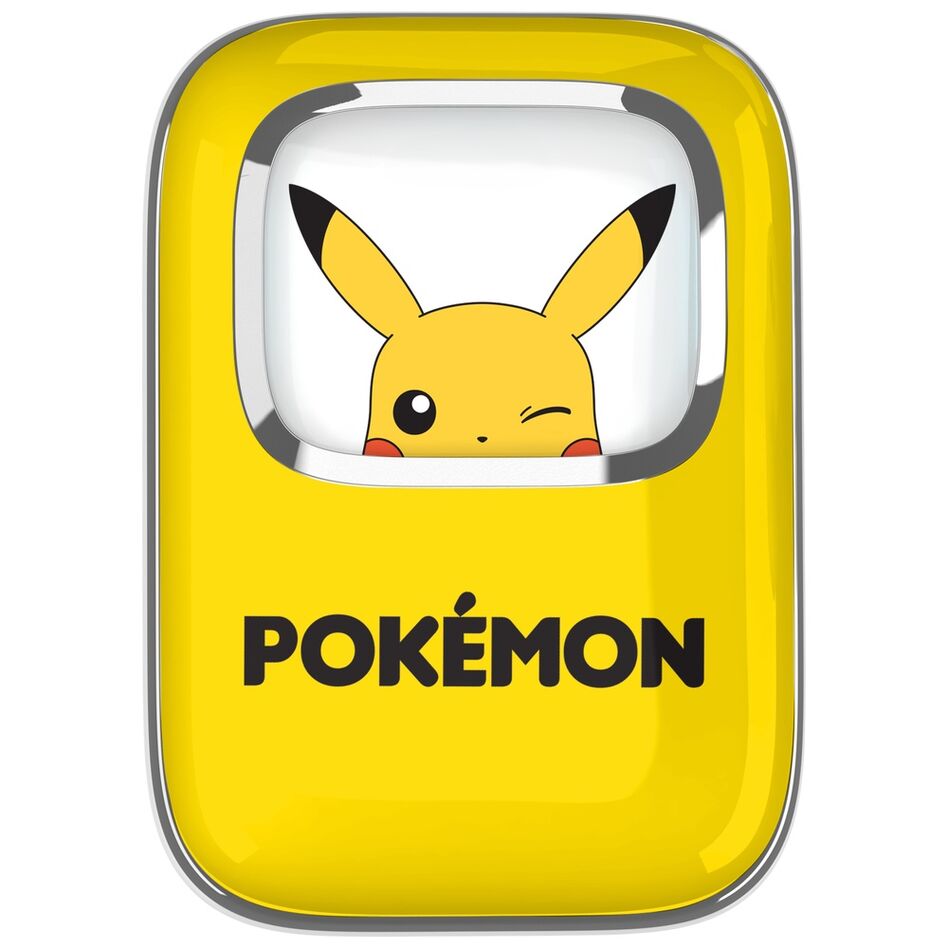 Auriculares inalámbricos TWS Pikachu Pokémon amarillos con estuche de carga - 2