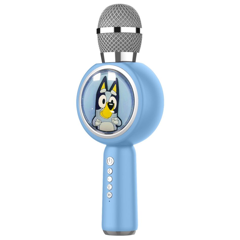 Micrófono altavoz azul de Bluey con luz LED - 2