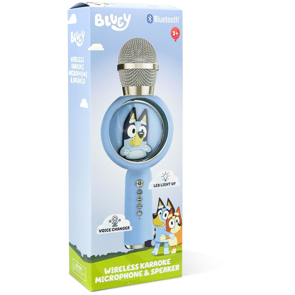 Micrófono altavoz azul de Bluey con luz LED - 11