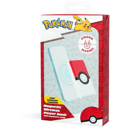Batería externa magnética Pokémon con diseño de Poké Ball y soporte - 8