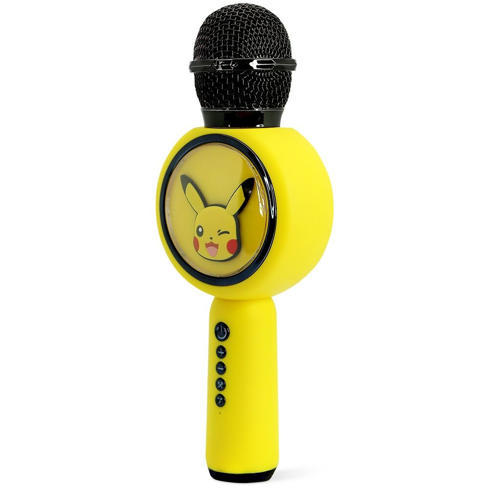 Micrófono altavoz amarillo de Pikachu con iluminación LED - 2
