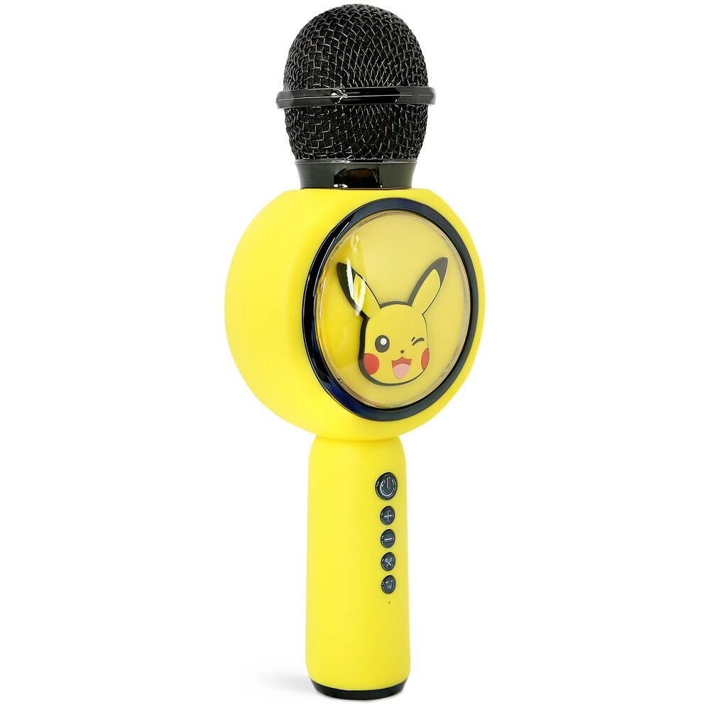 Micrófono altavoz amarillo de Pikachu con iluminación LED - 7