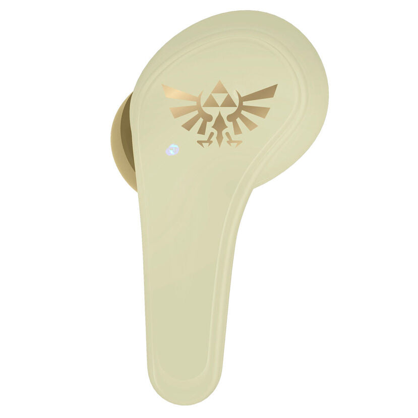 Auriculares inalámbricos infantiles The Legend of Zelda con estuche crema y dorado - 3