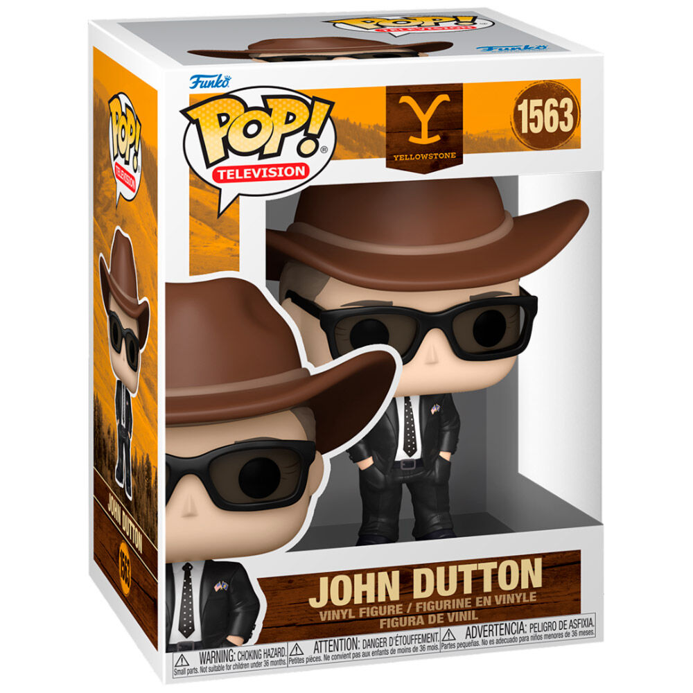 Figura Funko POP! de John Dutton de Yellowstone con sombrero y gafas de sol