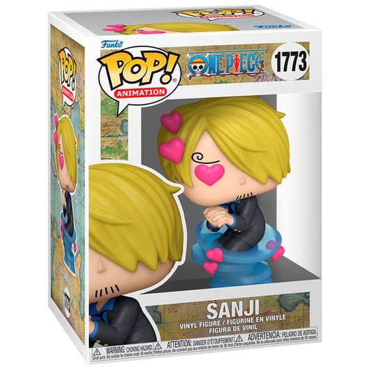 Figura Funko POP! de Sanji de One Piece en caja ilustrada