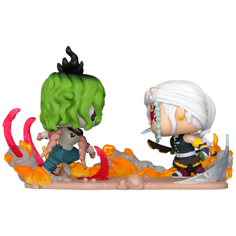 Figura FUNKO POP! Moment de Tengen y Gyutaro enfrentados