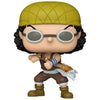 Figura Funko POP! de Usopp de One Piece con gorra verde y gafas