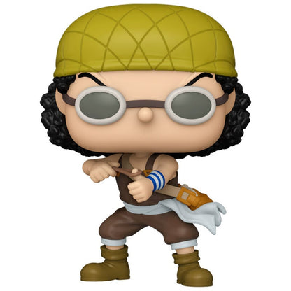Figura Funko POP! de Usopp de One Piece con gorra verde y gafas