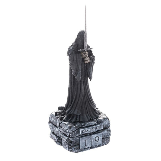 Calendario perpetuo 3D con figura de un Nazgul y espada