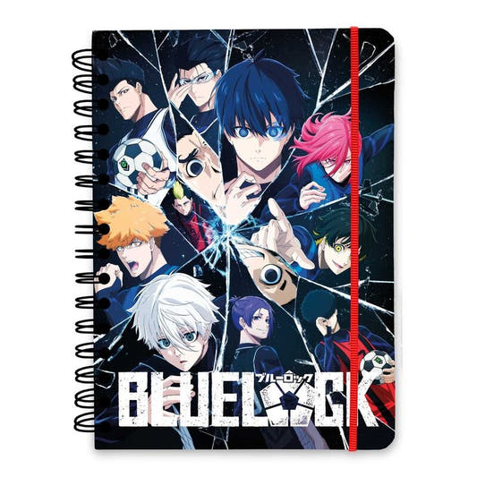 Cuaderno A5 Blue Lock ERIK con personajes y espiral