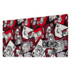 Alfombrilla gaming ERIK de One Piece con diseño rojo, negro y blanco