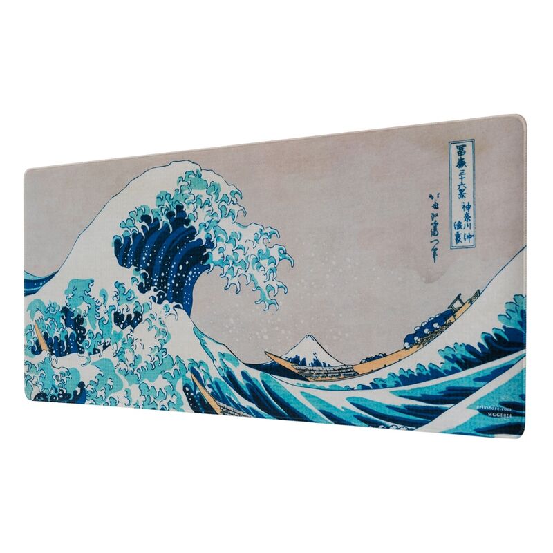 Alfombrilla gaming ERIK con diseño de La Gran Ola de Kanagawa de Hokusai