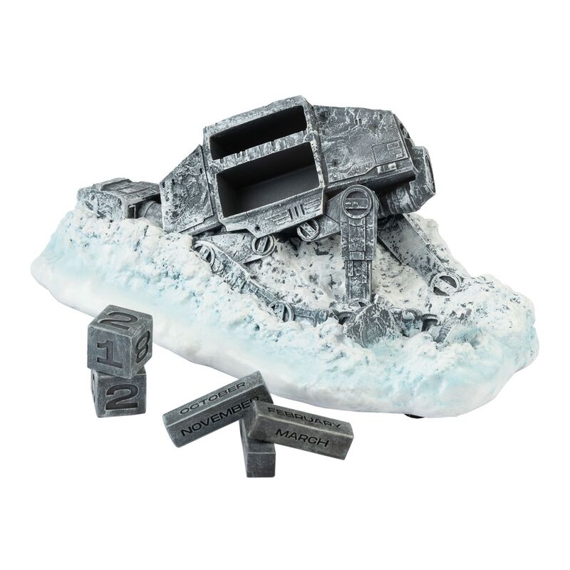 Calendario perpetuo 3D de un AT-AT derribado de Star Wars - 2