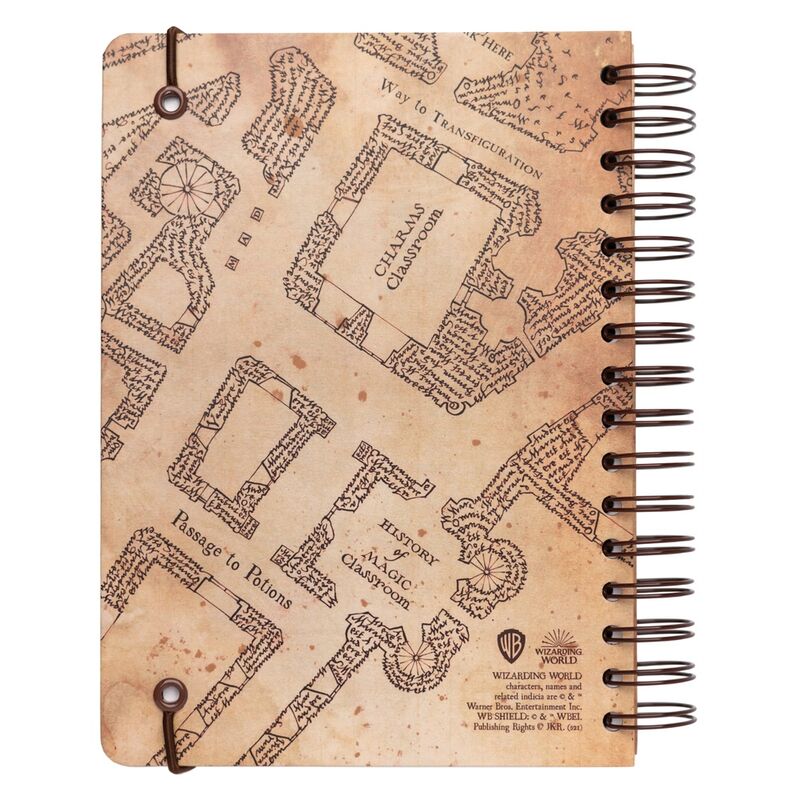 Cuaderno A5 Harry Potter con diseño del Mapa del Merodeador - 2