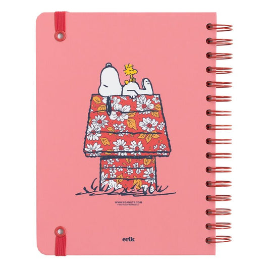 Cuaderno rosa Love Yourself de Snoopy con cierre elástico - 2