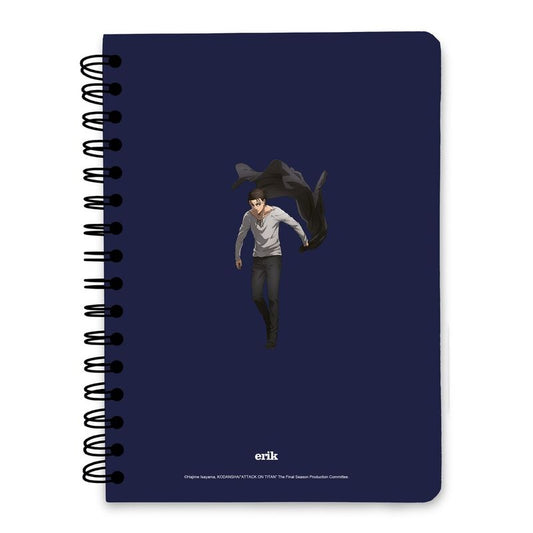 Cuaderno A5 ERIK de Attack on Titan The Final Season con portada de personajes - 2