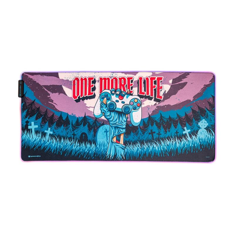 Alfombrilla gaming ERIK One More Life con iluminación LED RGB - 2
