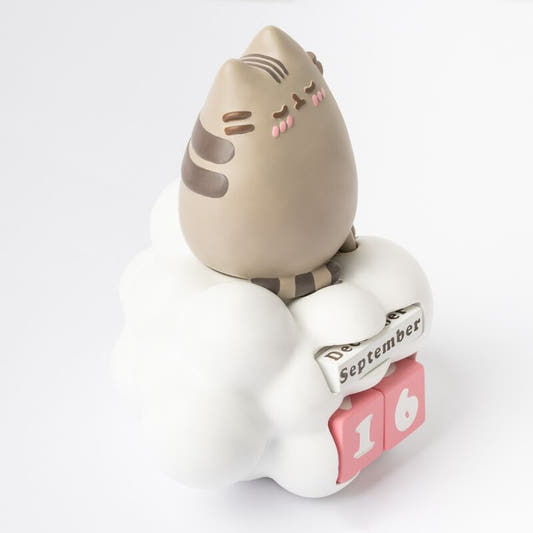 Calendario perpetuo 3D de Pusheen sobre una nube - 3
