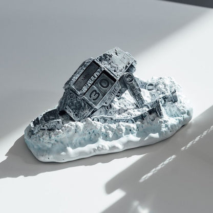 Calendario perpetuo 3D de un AT-AT derribado de Star Wars - 3