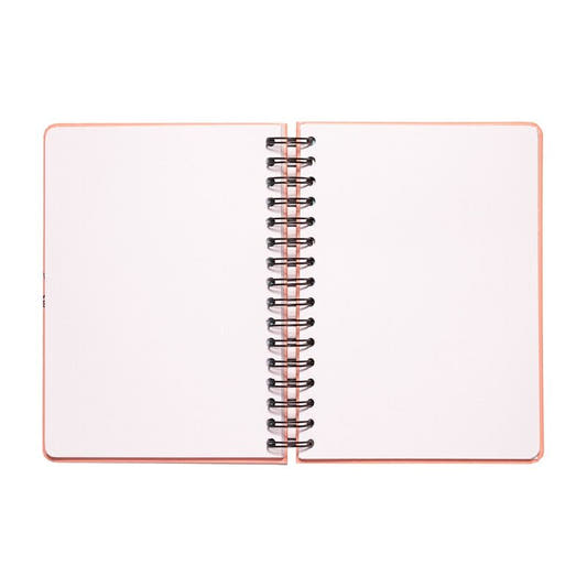 Cuaderno A5 rosa de Snoopy con tapa dura y cierre elástico - 3