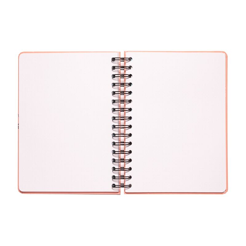Cuaderno A5 rosa de Snoopy con tapa dura y cierre elástico - 3