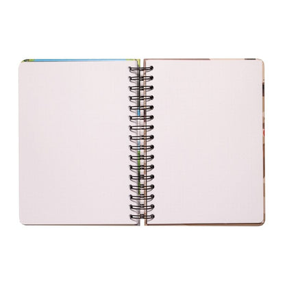 Cuaderno A5 BT21 ERIK con ilustración de personajes y banda elástica amarilla - 3