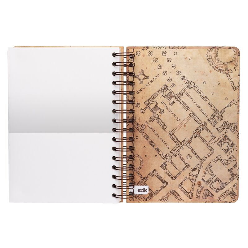 Cuaderno A5 Harry Potter con diseño del Mapa del Merodeador - 4