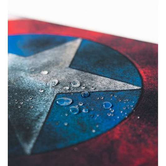 Alfombrilla gaming de Capitán América con diseño de escudo - 4