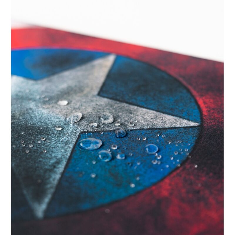 Alfombrilla gaming de Capitán América con diseño de escudo - 4