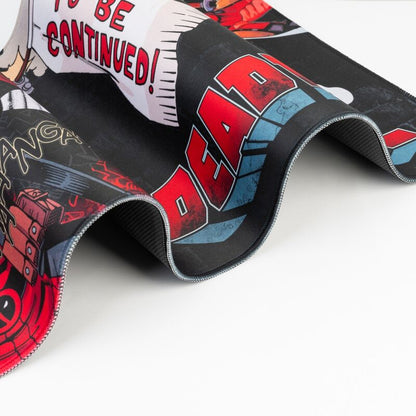 Alfombrilla gaming Deadpool Marvel roja y negra - 4