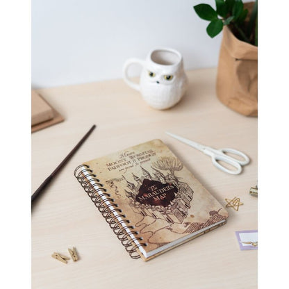 Cuaderno A5 Harry Potter con diseño del Mapa del Merodeador - 5
