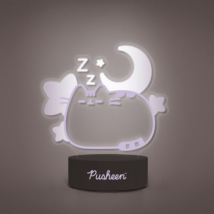 Lámpara LED Dreams de Pusheen con luna, estrellas y base negra - 2
