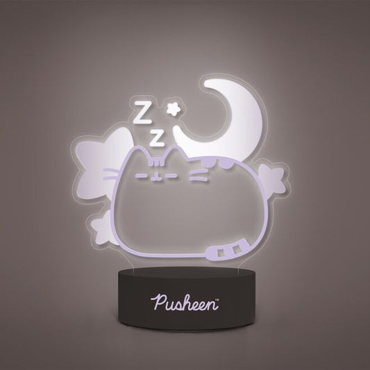 Lámpara LED Dreams de Pusheen con luna, estrellas y base negra - 2