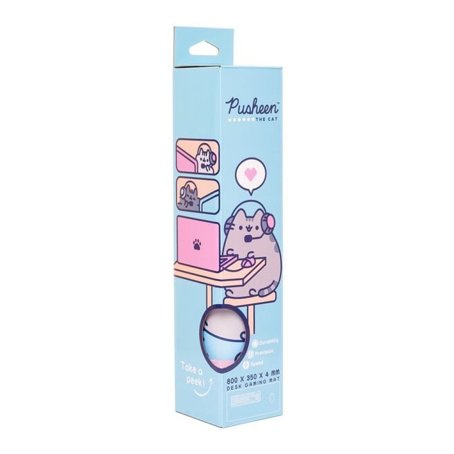 Alfombrilla gaming rosa de Pusheen para teclado y ratón - 2