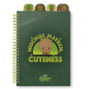 Cuaderno A5 de Groot Marvel verde con hojas y cuatro separadores