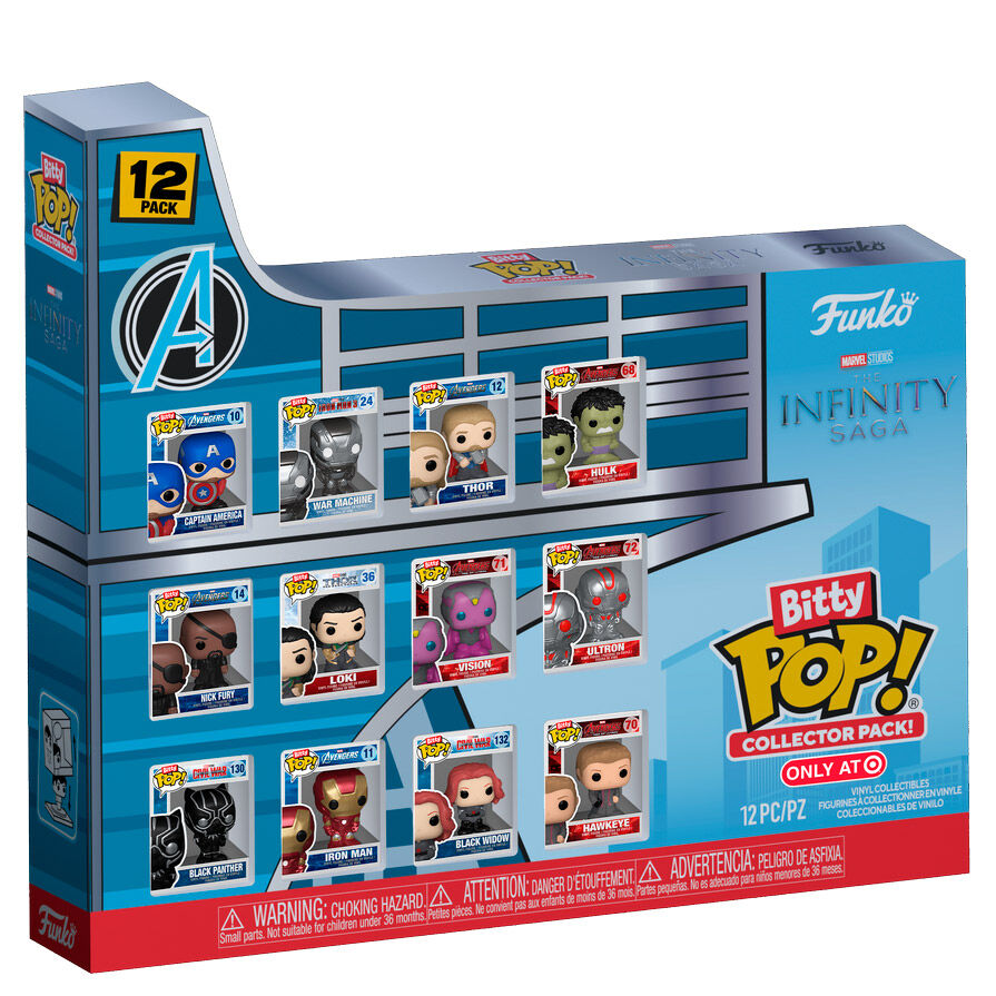 Pack Funko Bitty POP! Marvel Infinity Saga con 12 mini figuras