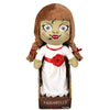 Peluche de Annabelle de 27 cm con vestido blanco y detalles rojos en expositor