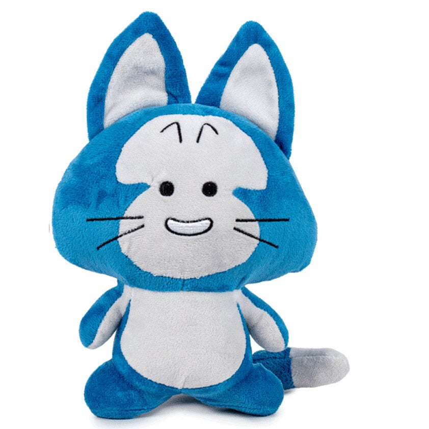 Peluche de Puar de Dragon Ball azul y blanco de 28 cm