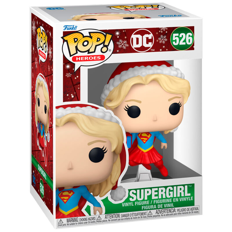 Figura Funko POP! de Supergirl Holiday DC Comics en caja