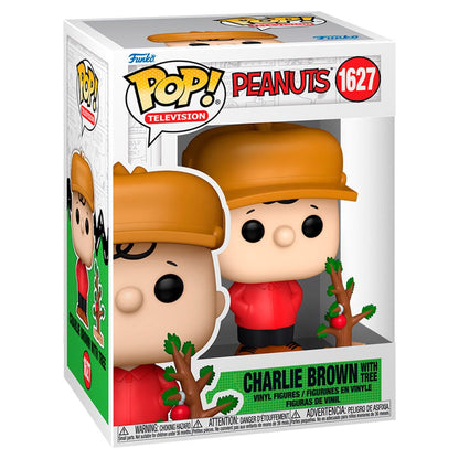 Figura Funko POP! de Charlie Brown con árbol