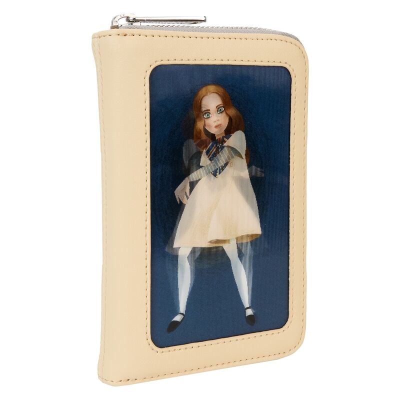 Cartera Megan LOUNGEFLY beige con ilustración frontal