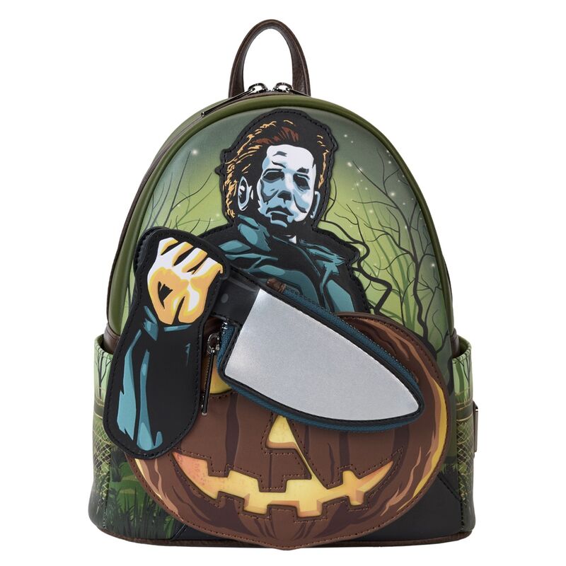 Mochila Loungefly de Michael Myers con calabaza de Halloween